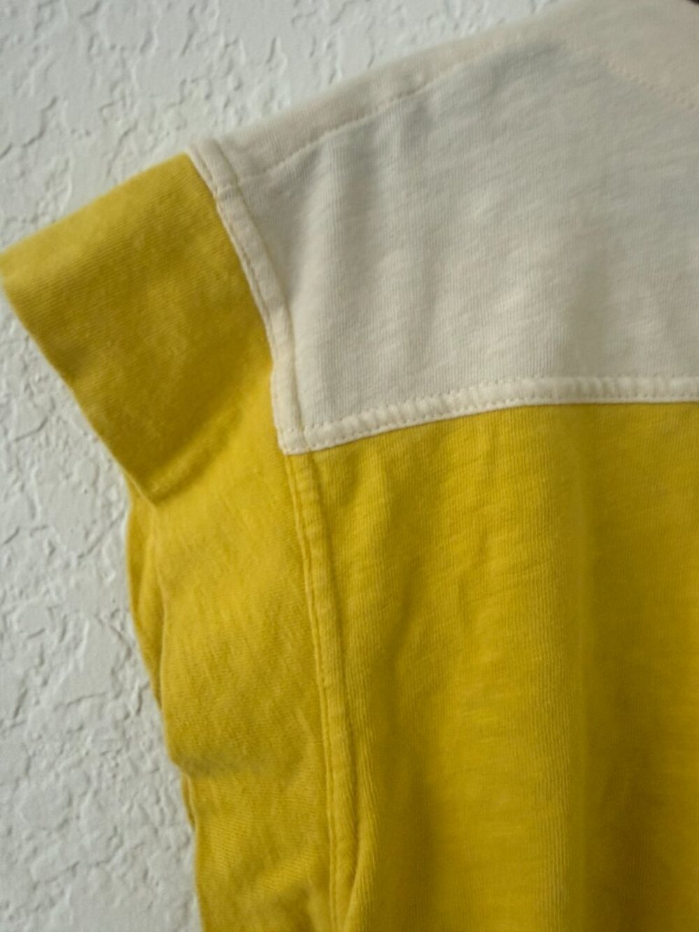 MOTHER "The Snipper" Tee – Primrose Wash – M- Honeybutter Yellow/Cream - Picture 8 of 12